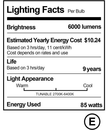 2Pack 85W Dimmable Tricolor LED Photography Light Bulb for Studio Lighting - Buy Online on GoSupps.com
