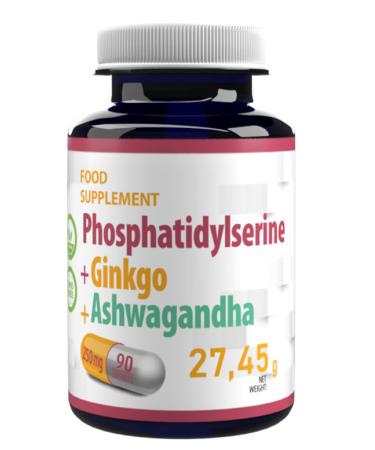 Hepatica Phosphatidylserine + Ginkgo Biloba + Ashwagandha 250mg 90 Vegan Capsules 3rd Party Lab Tested High Strength Supplement Gluten and GMO Free - Buy Online on GoSupps.com