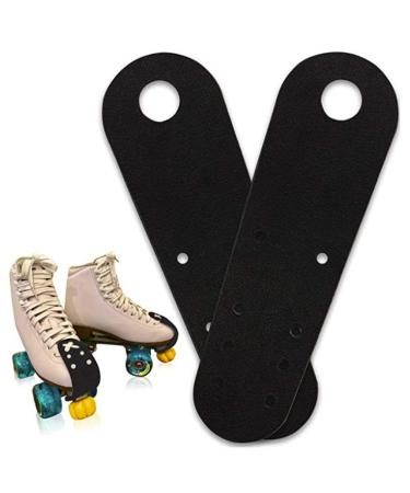 Tixiyu 2pcs Roller Skate Toe Protectors Leather Flat Toe Guards for Front Toe Protection