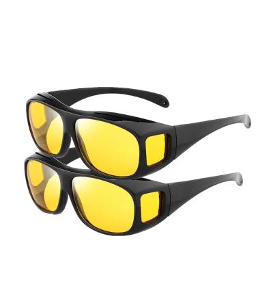 Keilini Nightglow glasses Libyi Nightglo glasses Dotmalls Nightglo glasses night vision glasses Keilini glasses Dotmalls glasses night vision glass for driving 2PCs