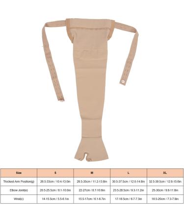 Lymphedema Arm Sleeve Breathable Soft Nylon Lightweight Portable Breast Cancer Arm Sleeve for Outdoor (Left Hand M) - Buy Online on GoSupps.com
