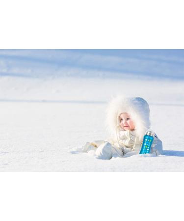 9oz Insulated Stainless Steel Sippy Cup for Toddlers | Leak-free, Non-toxic, Medical Grade Silicone | Blue Sapphire - Buy Online on GoSupps.com