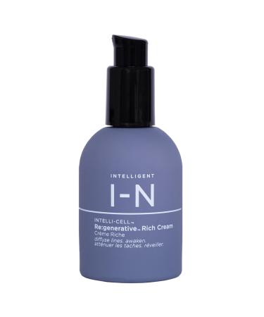 Re:generative Rich Cream Moisturizer Intelli-Cell Science-Based Hydration Replenishes the Moisture Barrier and Evens Tone Vegan 1.7 Oz