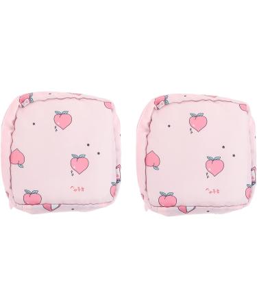 Healifty Travel Makeup Bag Organizer & 2pc Sanitary Napkin Storage Bags - Cute Cartoon Tampon Pouches for Women & Girls - Buy Online on GoSupps.com