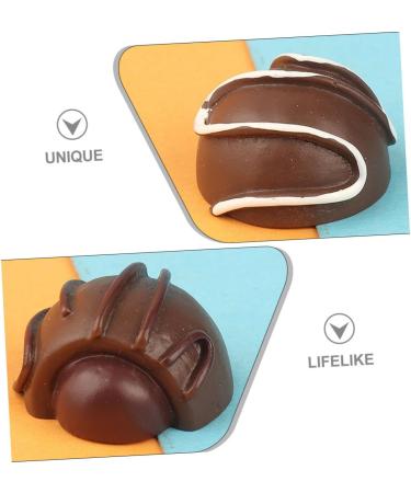 STAHAD 16pcs Simulation Chocolate Simulated Chocolate Multi-function Chocolate Decor Educational Chocolate Model Interesting Fake Chocolate Faux Dessert Little Vacation Resin Artificial 2.00X2.00X1.50CM 1 - Buy Online on GoSupps.com