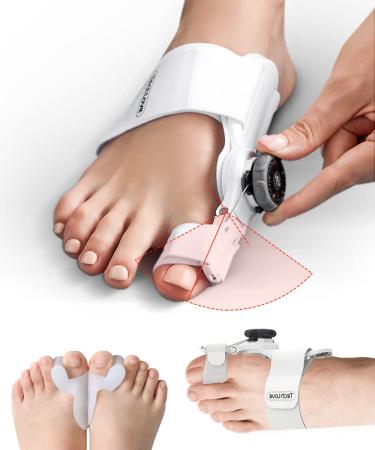 Tech Love Bunion Corrector for Women and Men, Orthopedic Bunion Toe Straightener, Adjustable Bunion Splint with Toe Separator for Bunion Relief, Day Night Support(1PC)