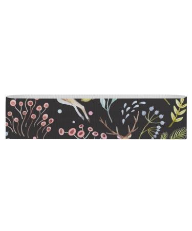 Deer Rabbit and Flowers Resistance Bands for Working Out Non-slip Legs Booty Yoga Straps Physical Therapy Aids