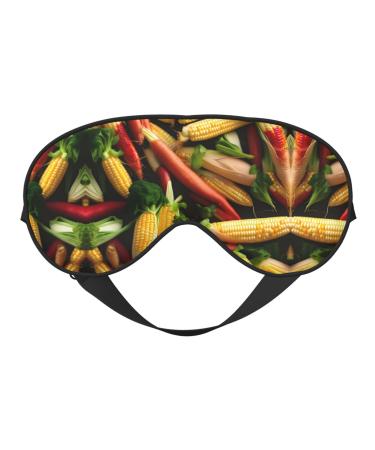 Vegetable Corn Soft Sleep Eye Mask Female Breathable Eye Patch Perfect for Travel and Relaxation