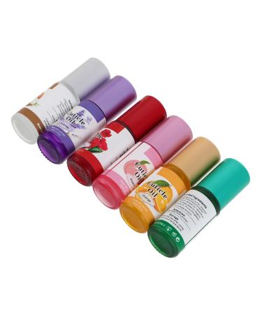 Mipcase 6pi ces Huile pour Cuticules et Ongles Hydrate et R pare les Zones S ches Soin Quotidien Non Grasse Convient Tous Types de Peau