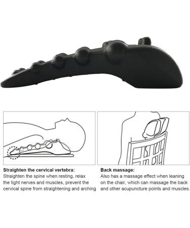 Anulely Trapezoidal Point Massage Device - Neck Stretcher & Shoulder Relaxer for Posture & Pain Relief | Black - Buy Online on GoSupps.com