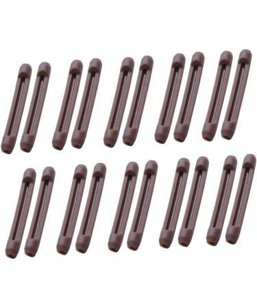 Healeved 60 Pairs Silicone Glasses Holders | Temple Covers & Frame Protectors - Brown Pipe 5.6x0.79cm - Buy Online on GoSupps.com