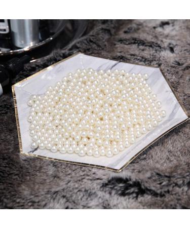 XINHOME 1200-Piece Ivory Round Pearl Makeup Beads for Brushes - Art Faux Pearls for Holding Makeup Brush, Lipstick, Mascara, Eyeliner - 8mm - Buy Online on GoSupps.com