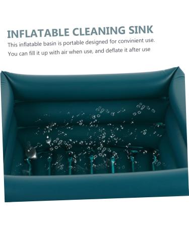 FRCOLOR Pvc Basin Portable Body Washing Basin Foot Cleaning Container Inflatable Cleaning Sink Cleaning Tool - Buy Online on GoSupps.com