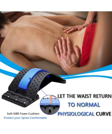 Multi-Level Lumbar Support Back Stretcher for Pain Relief - Spinal Massager for Sciatica, Herniated Disc, Scoliosis & Spinal Stenosis - Buy Online on GoSupps.com