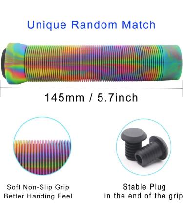 Z-FIRST 145mm Soft Longneck Handlebar Grips for Stunt Scooters and BMX Bikes - U-Rainbow - Buy Online on GoSupps.com