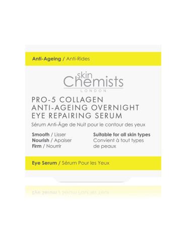 skinChemists Collagen Anti-Ageing Overnight Eye Repairing Serum - 0.34oz