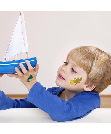 Luminous Dinosaur Temporary Tattoos for Kids - 160 Styles | Glow Dinosaur Decorations for Birthday Party | Boys and Girls 20 Sheets Dinosaur Tattoos Stickers - Buy Online on GoSupps.com