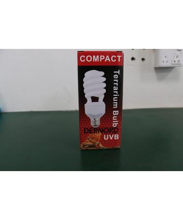 Dernord UVB & UVA Light Bulb 5.0 - 15W Compact UV Lamp for Lizards Geckos Turtles & Snakes - Ideal for Reptile Habitat - Buy Online on GoSupps.com