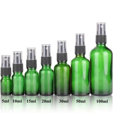 30ml Green Glass Spray Bottle with Mist Sprayer - Refillable Essential Oil & Makeup Travel Container - Buy Online on GoSupps.com