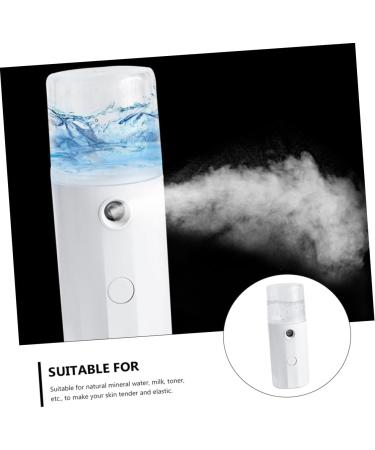 WOONEKY 1pc Hydrating Instrument Cool Facial Mister Mist Sprayer Mini Mister Electric Face Steamer Abs White - Buy Online on GoSupps.com
