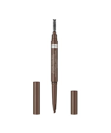 Rimmel Brow This Way Definer 002 Medium Brown - Long-Lasting Vegan Double Ended Eyebrow Pencil for Perfectly Sculpted Brows - Buy Online on GoSupps.com