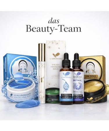  Saborando Korean Skincare Hyaluronic Acid Face Serum - High Dose Hyaluronic Acid + Vitamin C & E - Intense Hydration & Anti-Aging - For All Skin Types - 30ml - Buy Online on GoSupps.com