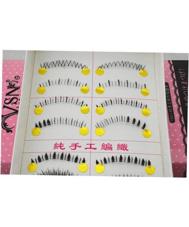 FOMIYES 10 Pairs Cross Eyelashes False Eyelash Fake Lashes Fake Eyelash Natural Eyelashes Transparent Stem - Buy Online on GoSupps.com