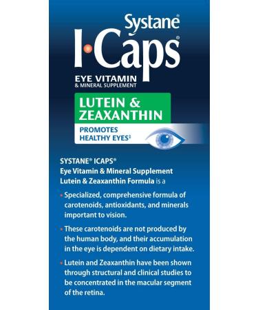 Systane ICaps Lutein & Zeaxanthin Eye Vitamin 120 Coated Tablets - 1 Pack - Buy Online on GoSupps.com