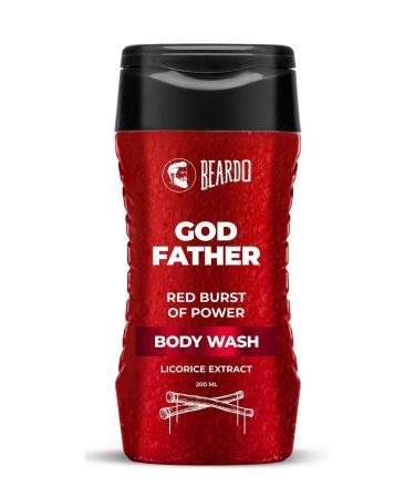 Be'ardo Godfather Body Wash for Men | Luxurious Lather and Refreshing Shower Gel | Goodness of Licorice Extract for Long Lasting Fragrance | 200ml (6.7 fl Oz)