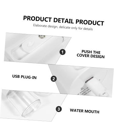 DRESSOOS 1 Set Hydrating Instrument Portable Face Steamer Hydrating Mister Facial Mister Handheld Abs White 12X4.5X4.3cm - Buy Online on GoSupps.com