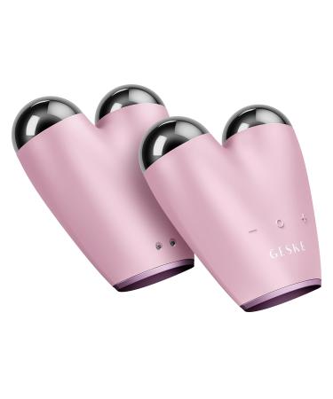 Geske SmartAppGuided Microcurrent Face-Lifter | 6-in-1 Anti-Aging Device for Facial Lifting & Jawline Training | Pink Double Chin Remover - Buy Online on GoSupps.com