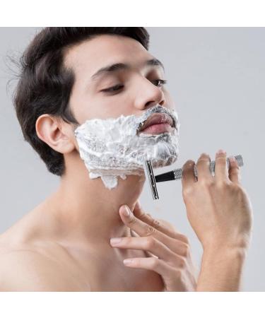 Portable Double Sided Razor Shaver Set - Travel Beard Cutter for Men & Women's Face Shaving | Professional Vintage Design - Buy Online on GoSupps.com