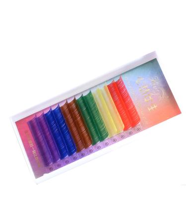 Scala Mink Eyelash Extensions - C Curl 0.15mm Individual Lashes | 6 Colors Assorted in One Tray (12mm) for Stunning Looks - Buy Online on GoSupps.com