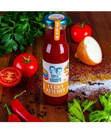 Tom & Krissi's Ketchup 270g - Low-Fructose Vegan Curry Sauce | International Shipping Available - Buy Online on GoSupps.com