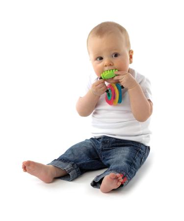 Buy Playgro Teething & Grasping Ring Trio - Colorful Textured Rattles for Babies 3+ Months | International Shipping Available - Buy Online on GoSupps.com