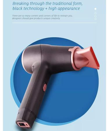 Portable Cordless Hair Dryer 5000mAh Rechargeable Battery Hair Dryers Outdoor Blow Dryer for Travel Camping Beach Blackout - Buy Online on GoSupps.com