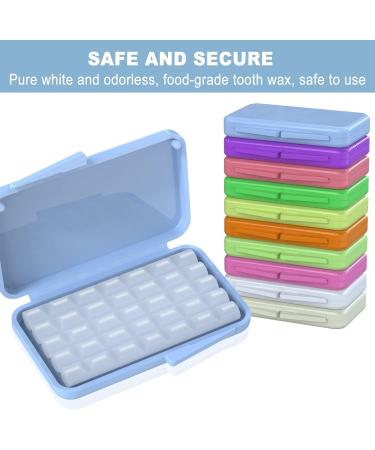 Orthodontic Wax for Braces - 10 Pieces 50 Strips | Pain Relief & Irritation Relief | Tasteless Dental Wax - Buy Online on GoSupps.com