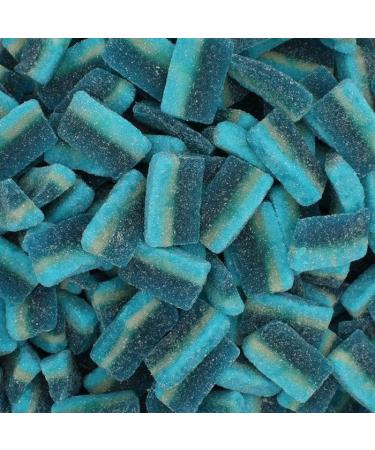 Fizzy Blue Raspberry Slices 225g Sweet Pouch