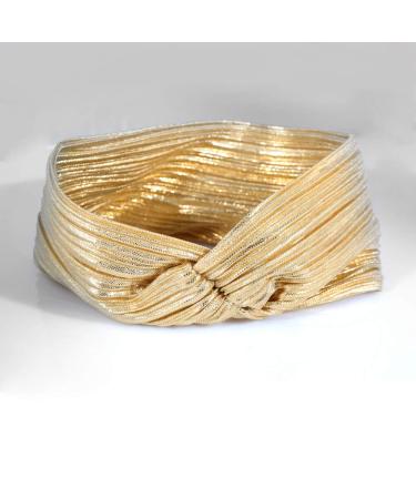 Hisight 3-Piece Metallic Big Bowknot Baby Headband Set for Women and Girls - Fashionable Wrinkle Elasticity Accessories - Buy Online on GoSupps.com