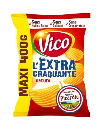 VICO - Extra Natural Crisps 400G - Pack of 4