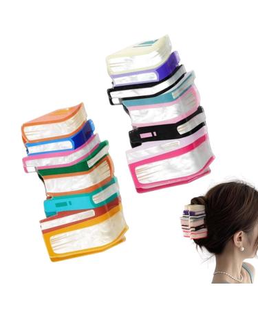 Book Hair Clip Funny Teacher Hair Claw Clip Non-Slip Book Hair Clips for Thin And Thick Hair Cute Hair Accessories Gifts for Women Book Lovers (2PCS)