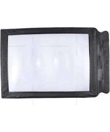 Portable 5X Large Rectangular A4 Card Ultra-Thin PVC - 305 X 195mm Distortion-Free Lens for Seniors Low Vision Books Pages Magazines Newspapers Full of Stars