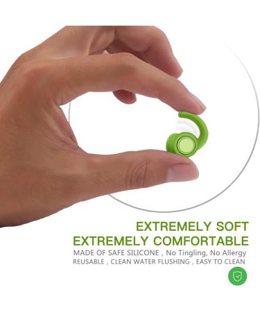HESND 3 Pairs Ear Plugs for Sleeping - Noise Reduction, Reusable Silicone Earplugs for Study, Snoring, Concerts, Travel - Dark Blue/Black/Green - Buy Online on GoSupps.com