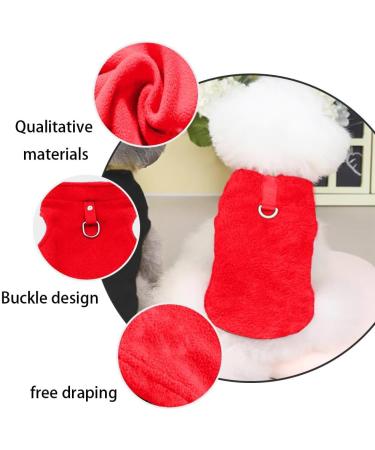 Red Dog Coat & Sweater for Small Dogs | Chihuahua Winter Clothing with Harness - Indoor & Outdoor Use - Buy Online on GoSupps.com