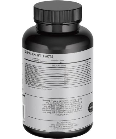 I AMZ Nature 10:1 Mushroom Complex Capsules - Energy Immunity & Focus Booster - Premium Herbal Supplement for International Shipping - Buy Online on GoSupps.com