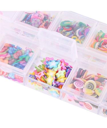 CCINEE Nail Art Slice - Assorted Fruit & Flower Polymer Clay Decorations for DIY Crafts & Slime Projects - Buy Online on GoSupps.com