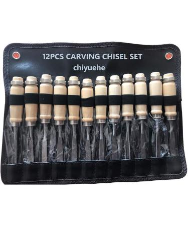 Chiyuehe Professional Wood Carving Chisel Set - 12 Piece Sharp Woodworking Tools w/Carrying Case - Great for Beginners - Buy Online on GoSupps.com