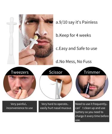 BlueZOO 30PCS Nose Wax Applicator Sticks for Nostril Nasal Cleaning and Hair Removal - Buy Online on GoSupps.com