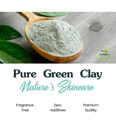 Clearly CLAY Deep Pore Cleansing Facial Mask | 100% Pure French Green Clay for Acne & Blackheads | Anti-Aging Skin Softening | Bulk 8 Oz - Buy Online on GoSupps.com