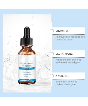 Glutathione Serum with Alpha-Arbutin Vitamin C & Niacinamide - Face Serum for Even Skin Tone Helps Improve Appearance of Dark Spots & Pigmentation Lightweight Formula for All Skin Types 1 fl oz - Buy Online on GoSupps.com
